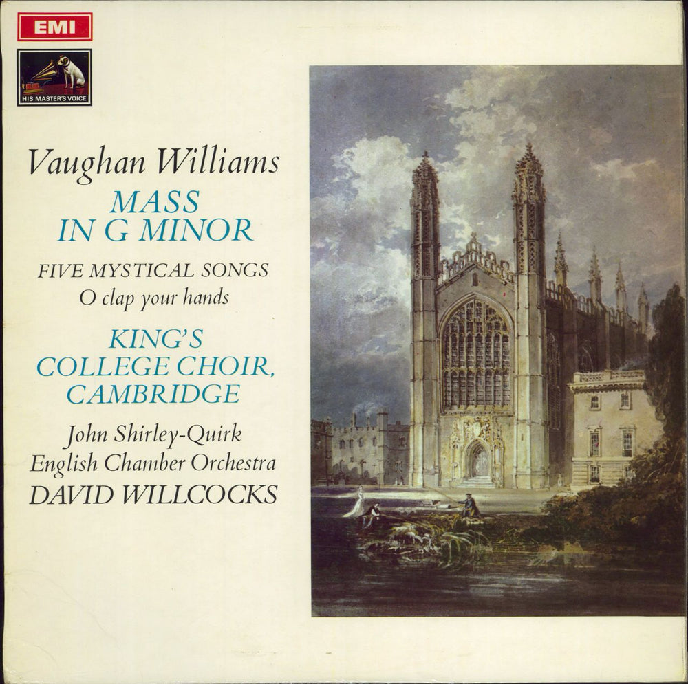 The Choir Of King's College, Cambridge Vaughan Williams: Mass in G Minor / Five Mystical Songs - 2nd UK vinyl LP album (LP record) ASD2458