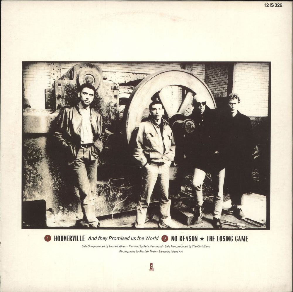 The Christians Hooverville (And They Promised Us The World) UK 12" vinyl single (12 inch record / Maxi-single)