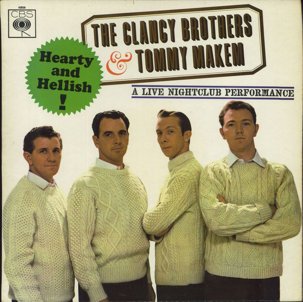 The Clancy Brothers & Tommy Makem Hearty And Hellish - 1st Mono UK vinyl LP album (LP record) 62020