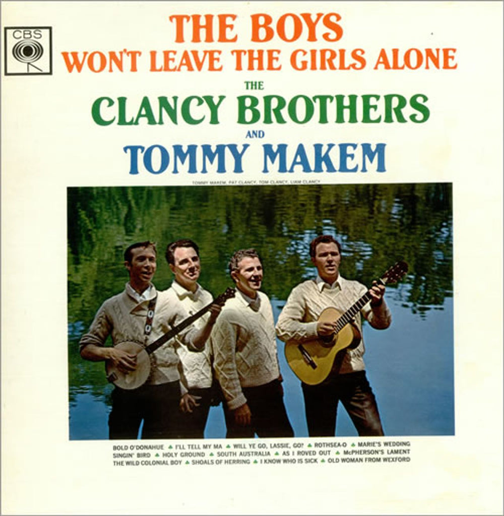 The Clancy Brothers & Tommy Makem The Boys Won't Leave The Girls Alone UK vinyl LP album (LP record) SBPG62164