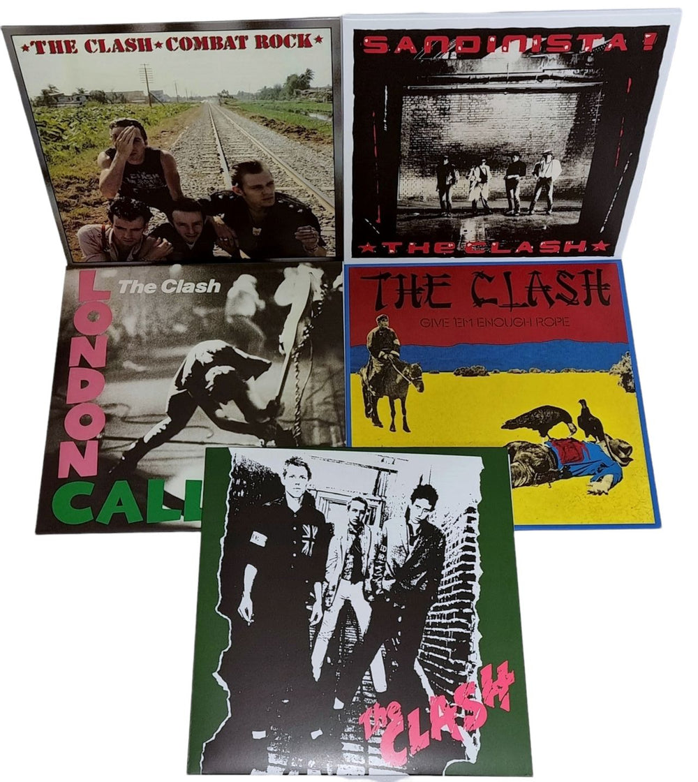 The Clash 5 Studio Album LP Set UK Vinyl Box Set 888837259811