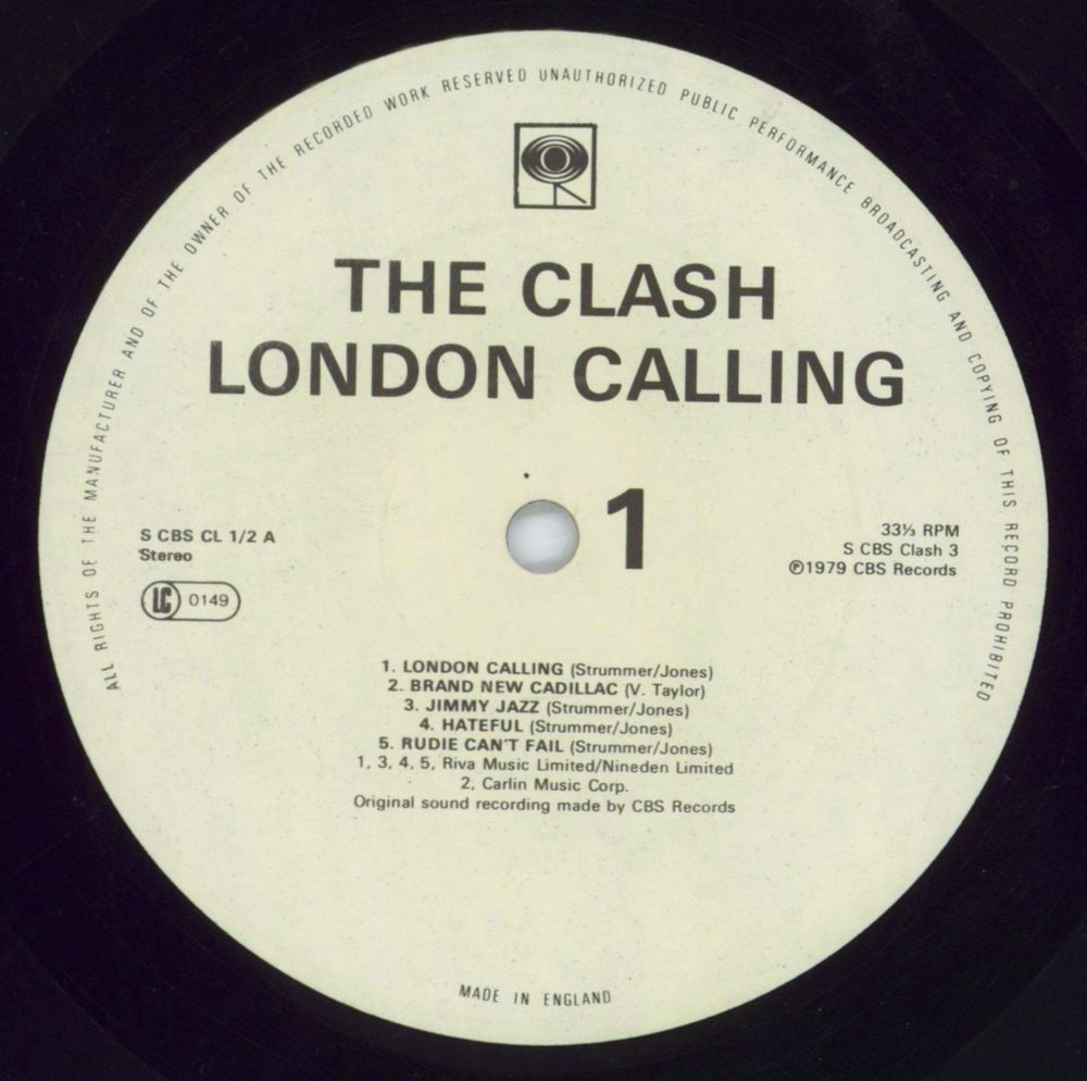 The Clash London Calling + Inners - TIV Etching - EX UK 2-LP vinyl record set (Double LP Album) CSH2LLO817603