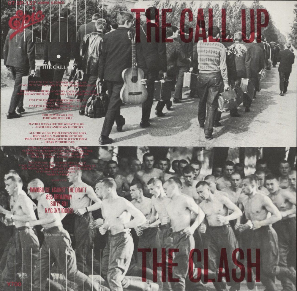 The Clash The Call Up Japanese 7" vinyl single (7 inch record / 45) 07.5P-127