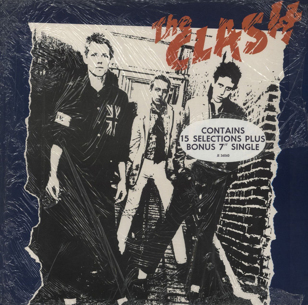 The Clash The Clash + 7" - shrink Canadian vinyl LP album (LP record) JE36060