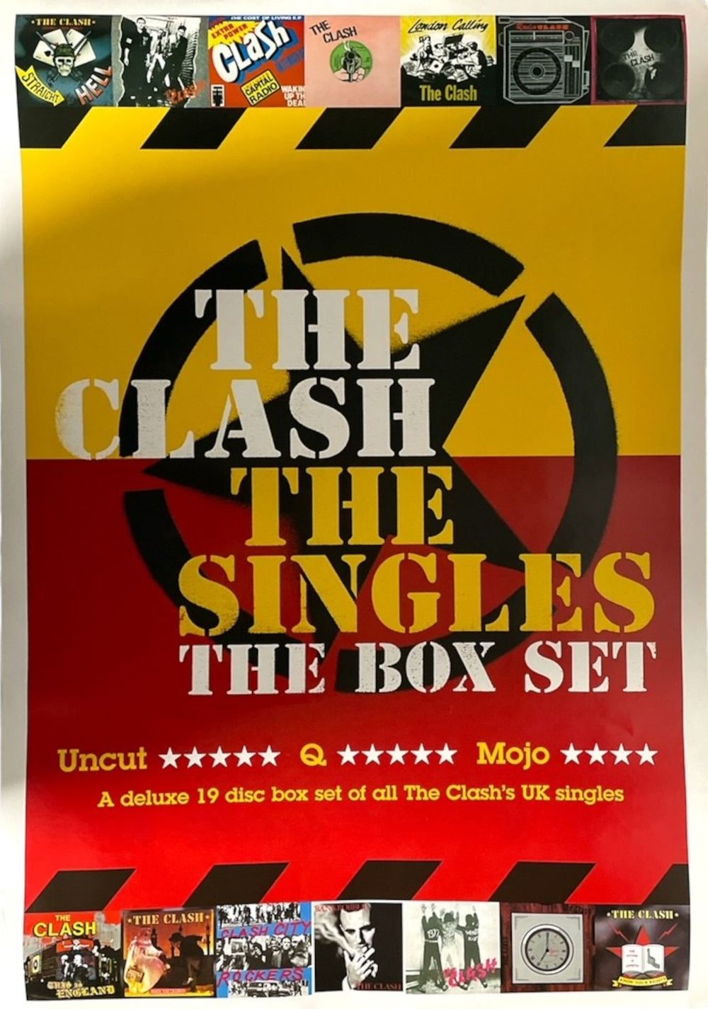 The Clash The Singles - The Box Set UK Promo poster PROMO POSTER