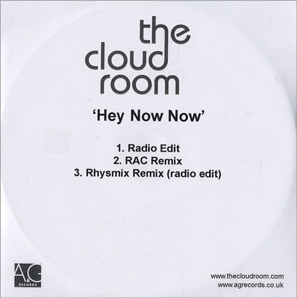 The Cloud Room Hey Now Now UK Promo CD-R acetate CD-R ACETATE