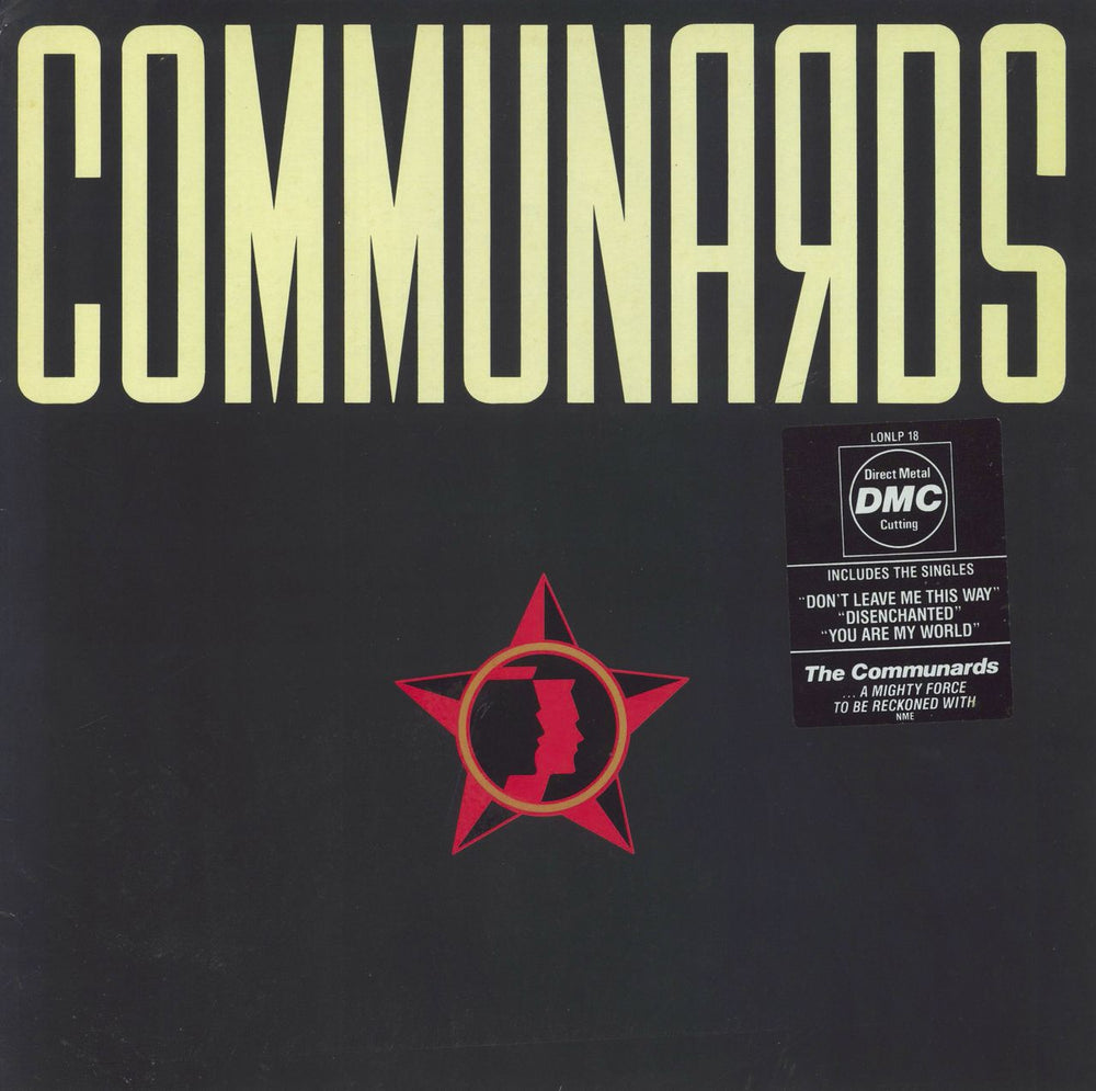 The Communards Communards - Rectangle hypesticker UK vinyl LP album (LP record) LONLP18