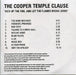 The Cooper Temple Clause Kick Up The Fire, And Let The Flames Break Loose UK Promo CD-R acetate CD-R