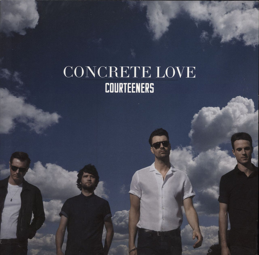 The Courteeners Concrete Love - White vinyl UK vinyl LP album (LP record) COOP001LP