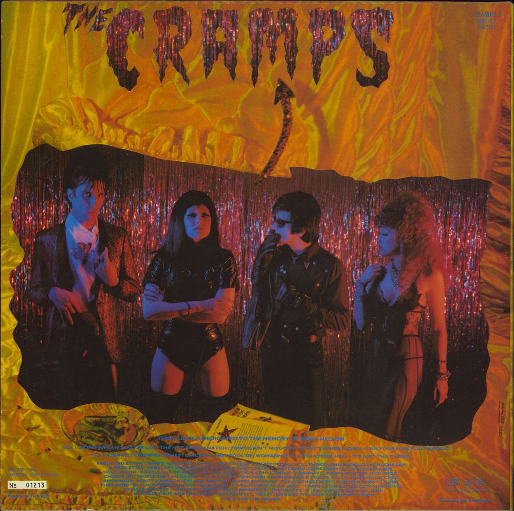 The Cramps A Date With Elvis - Blue Translucent Vinyl - Numbered French vinyl LP album (LP record)