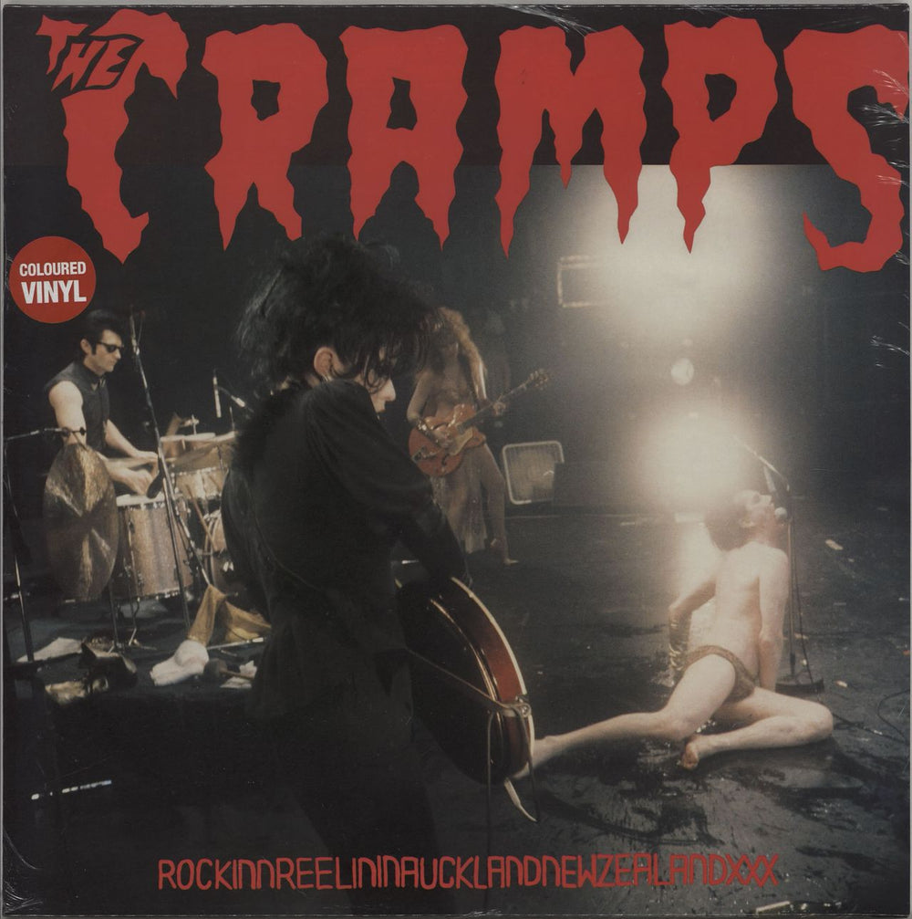 The Cramps Rockinnreelininaucklandnewzealand - Red Vinyl - Sealed UK vinyl LP album (LP record) WIKAD132