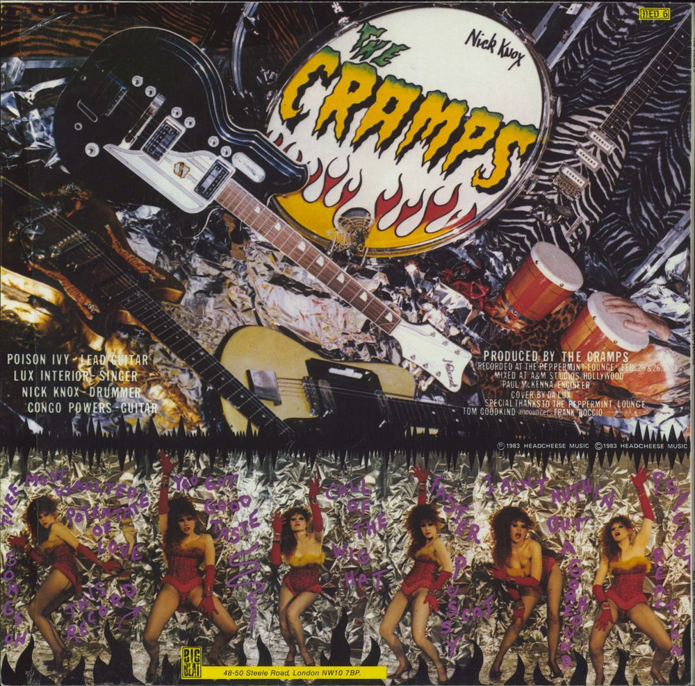 The Cramps Smell Of Female UK vinyl LP album (LP record)