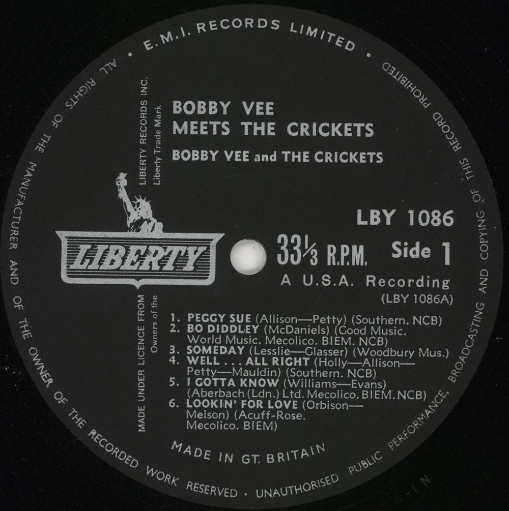 The Crickets Bobby Vee Meets The Crickets UK vinyl LP album (LP record) CKTLPBO185384