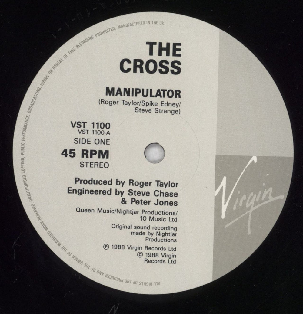 The Cross Manipulator UK 12" vinyl single (12 inch record / Maxi-single) CRO12MA03924