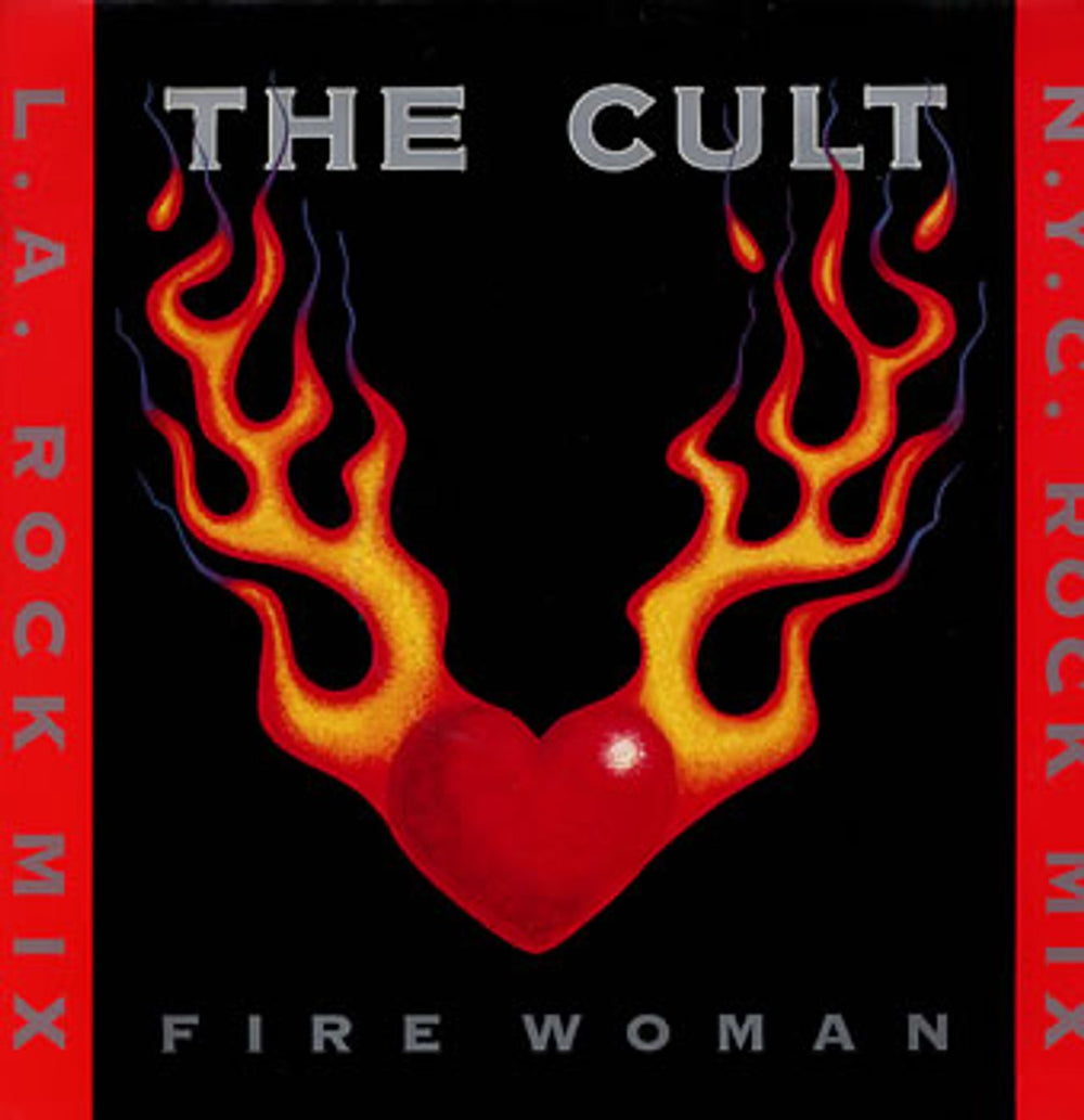 The Cult Fire Woman UK 12" vinyl single (12 inch record / Maxi-single) BEG228TR