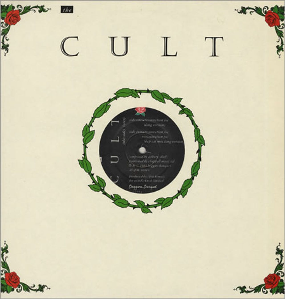 The Cult Resurrection Joe - Textured UK 12" vinyl single (12 inch record / Maxi-single) BEG122T