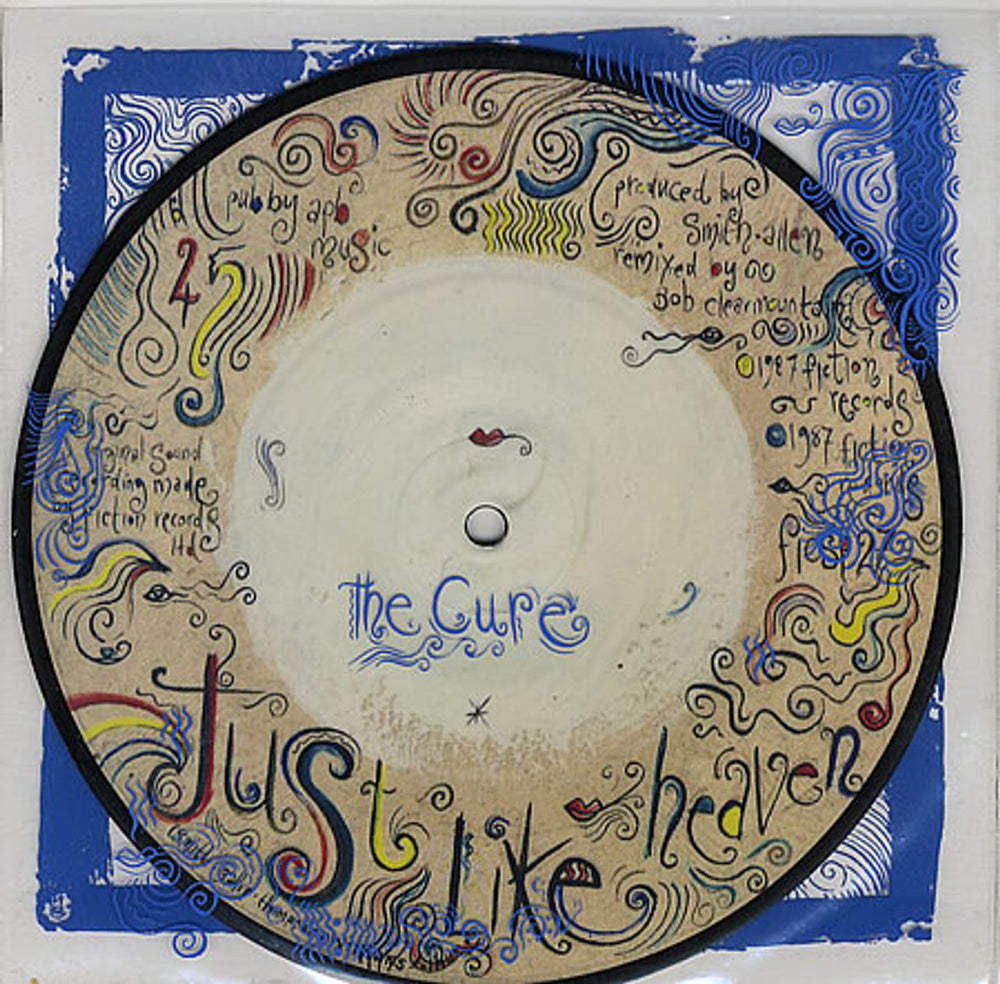 The Cure Just Like Heaven UK 7" vinyl picture disc (7 inch picture disc single) FICSP27