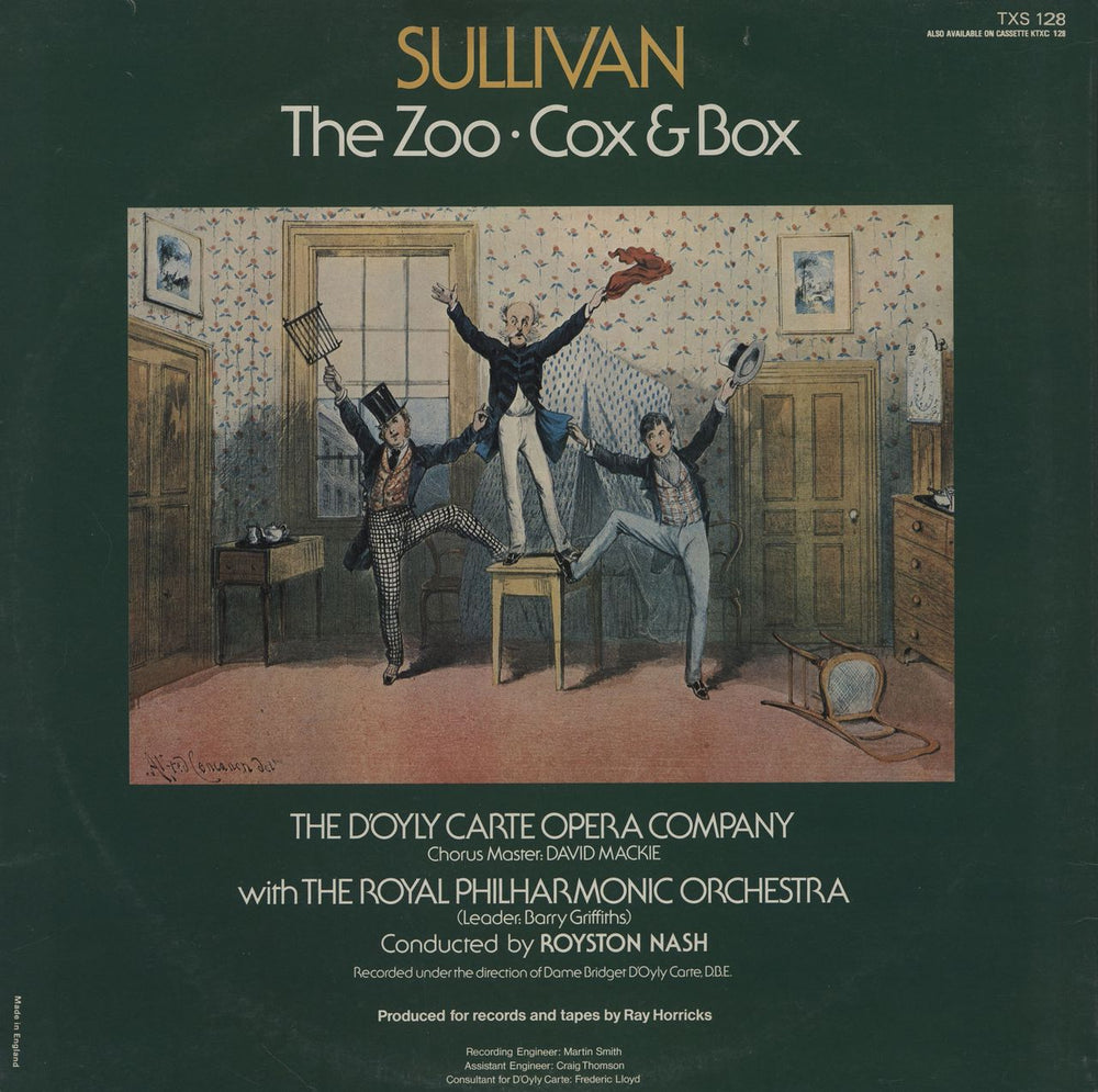 The D'Oyly Carte Opera Company The Zoo / Cox & Box UK vinyl LP album (LP record)