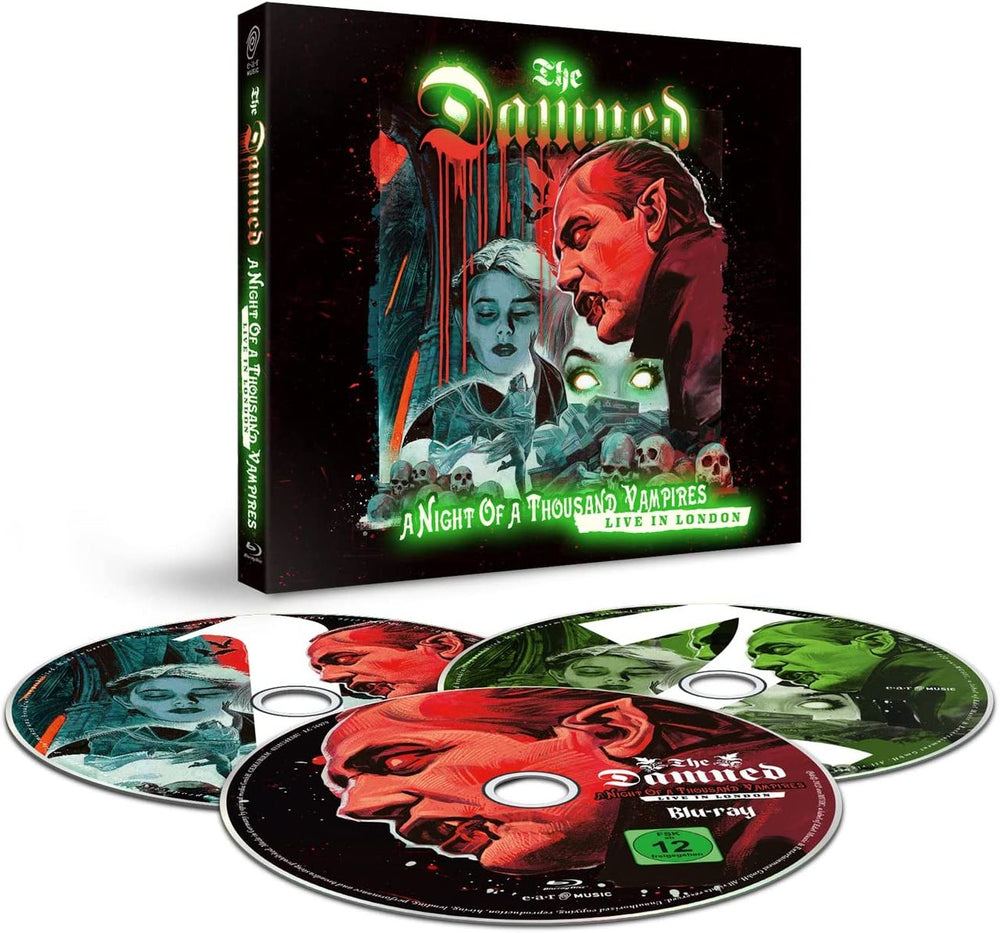 The Damned A Night Of A Thousand Vampires - 2CD+Blu-Ray - Sealed UK 3-disc CD/DVD Set 0218134EMU