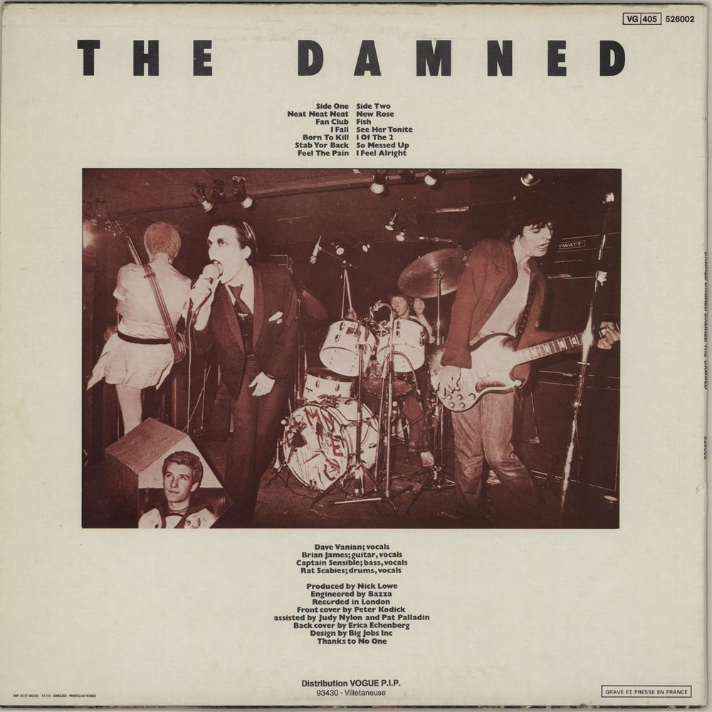 The Damned Damned, Damned, Damned - Vogue French vinyl LP album (LP record)