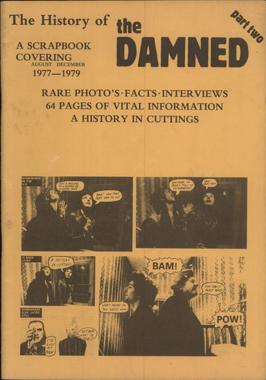 The Damned The History Of The Damned - Parts 1 & 2 UK book TWO FANZINE BOOKS