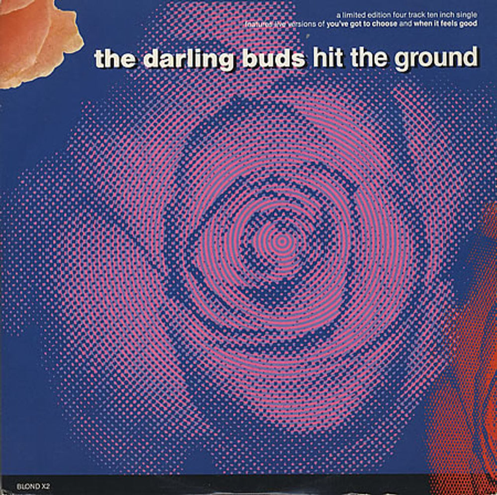 The Darling Buds Hit The Ground UK 10" vinyl single (10 inch record) BLONDX2