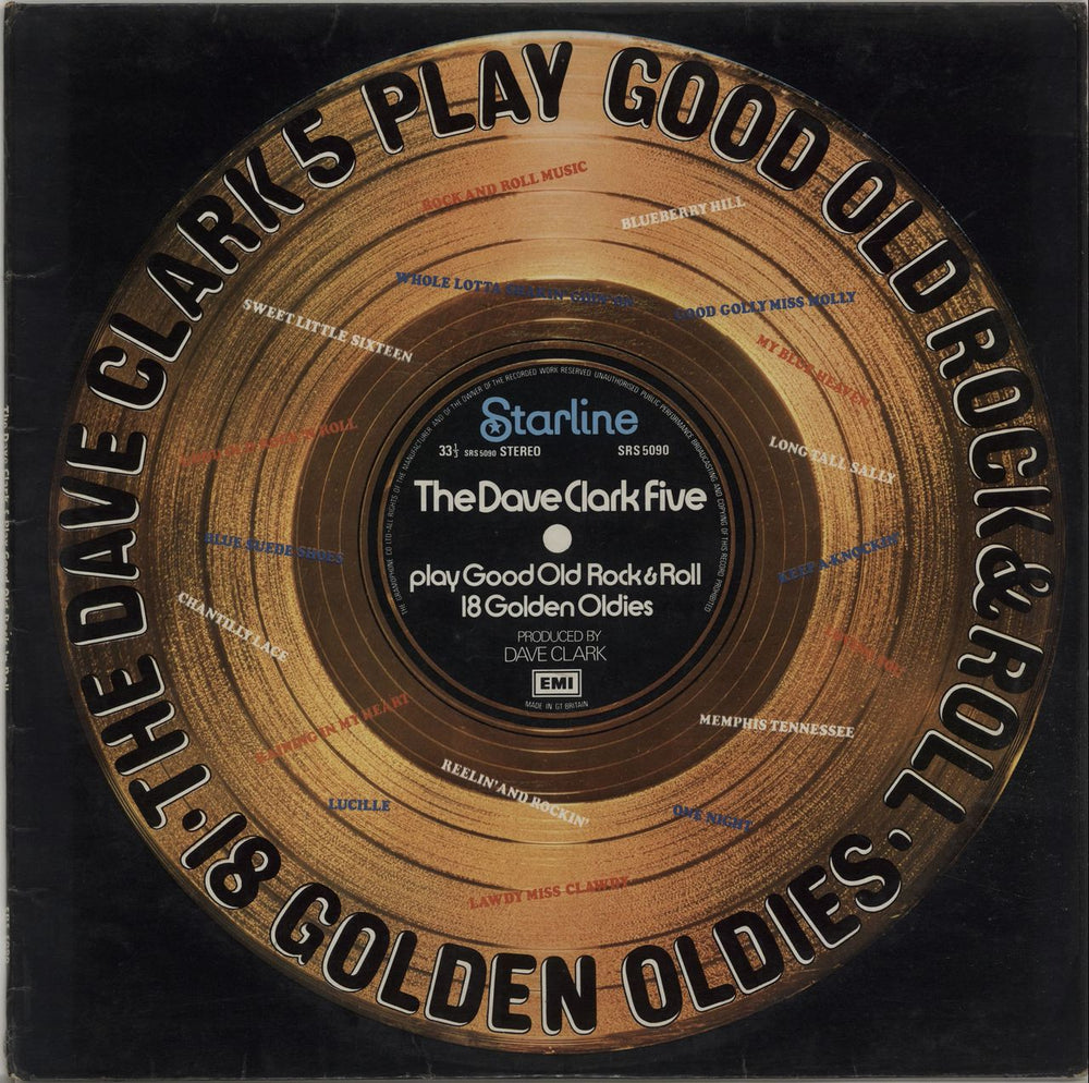 The Dave Clark Five Play Good Old Rock & Roll - 18 Golden Oldies UK Promo vinyl LP album (LP record) SRS5090