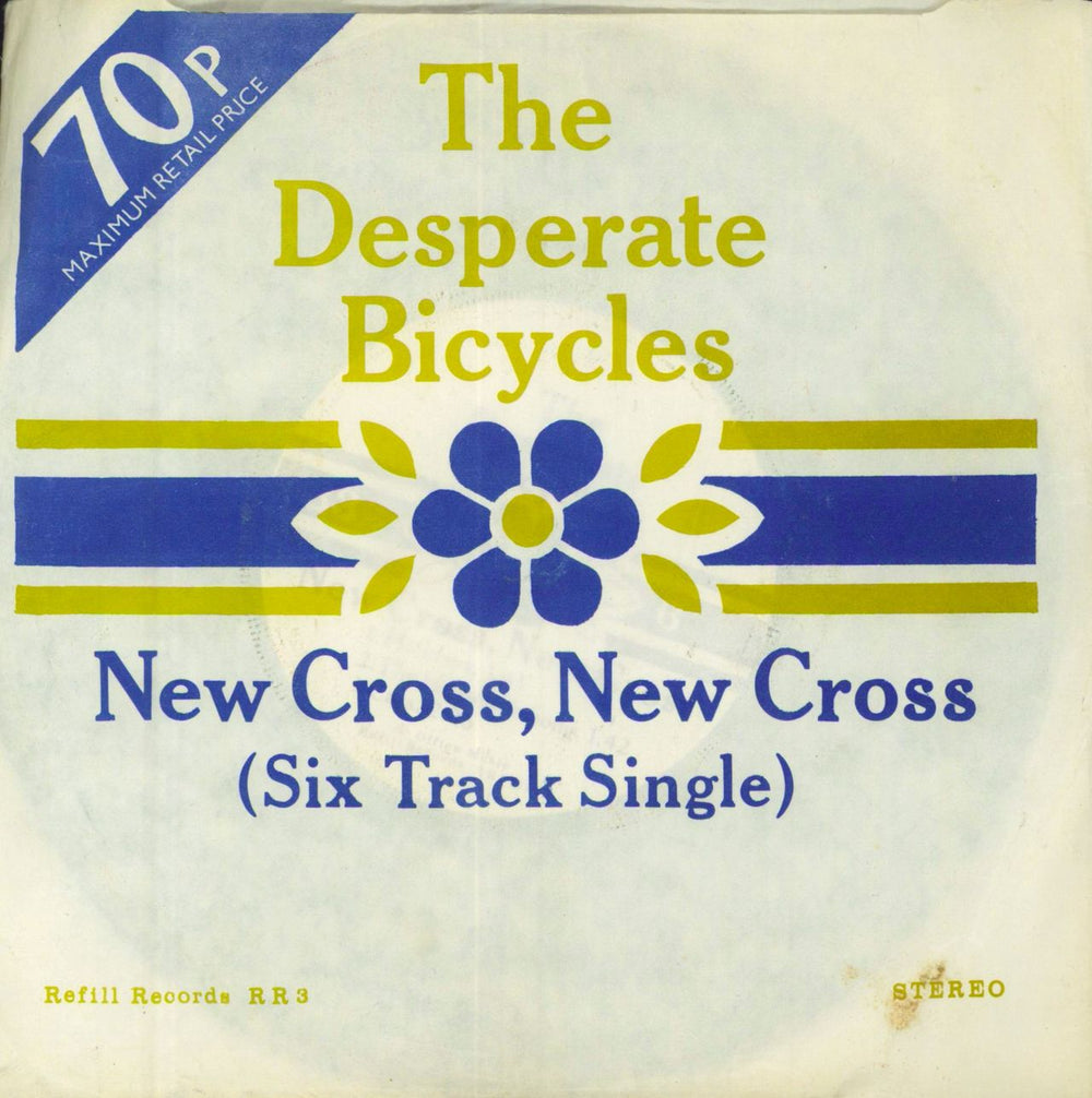 The Desperate Bicycles New Cross, New Cross EP UK 7" vinyl single (7 inch record / 45) RR3