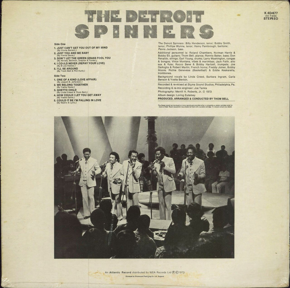 The Detroit Spinners The Detroit Spinners - Sealed UK vinyl LP album (LP record)