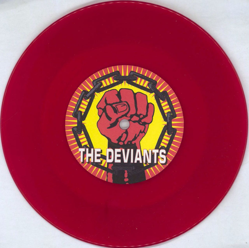 The Deviants Fury Of The Mob - Red Vinyl UK 7" vinyl single (7 inch record / 45) DVT07FU769231