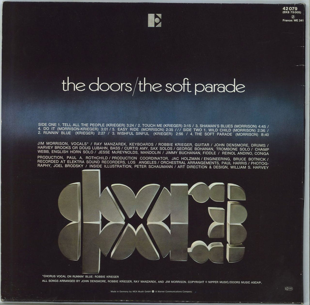 The Doors The Soft Parade - Red Label German Vinyl LP — RareVinyl.com