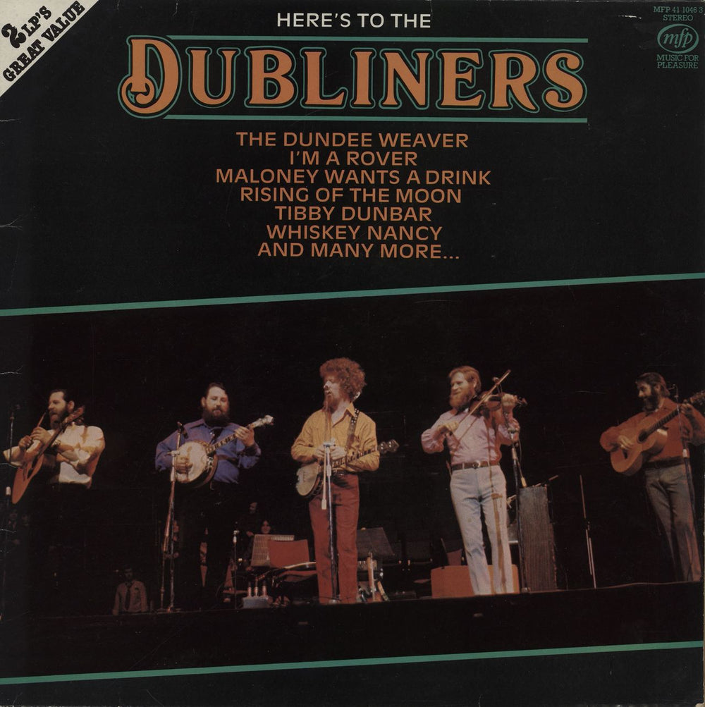 The Dubliners Here's To The Dubliners UK 2-LP vinyl record set (Double LP Album) MFP4110461