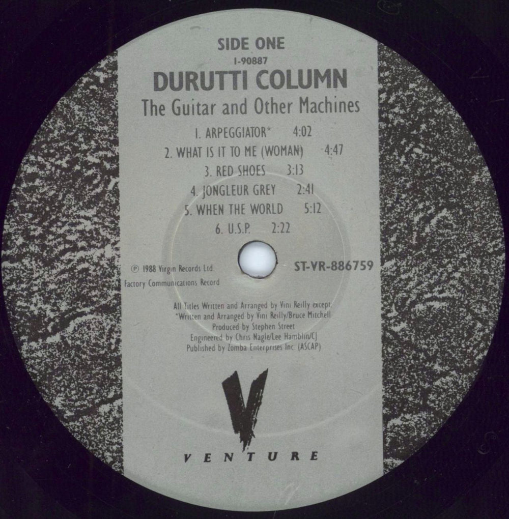 The Durutti Column The Guitar And Other Machines US vinyl LP album (LP record) DTILPTH796598