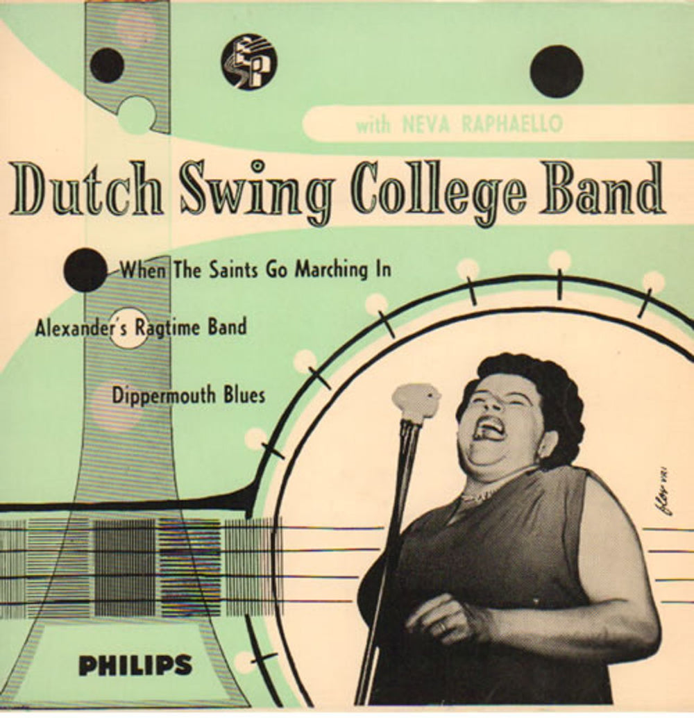 The Dutch Swing College Band With Neva Raphaello UK 7" vinyl single (7 inch record / 45) BBE12068