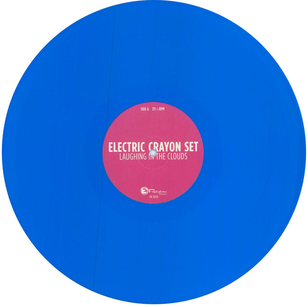 The Electric Crayon Set Laughing In The Clouds - Blue Vinyl + Poster UK vinyl LP album (LP record) 4KKLPLA788052