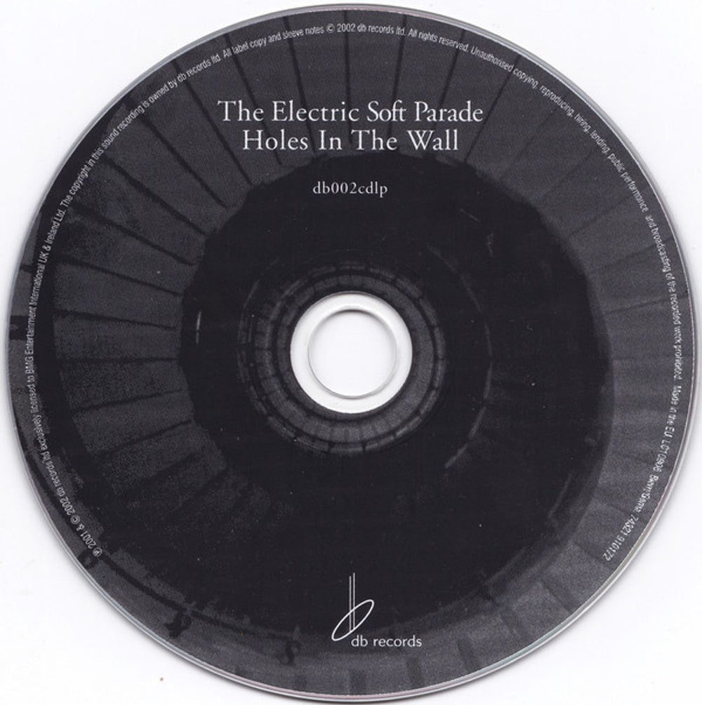 The Electric Soft Parade Holes In The Wall UK CD album (CDLP) ESFCDHO206753