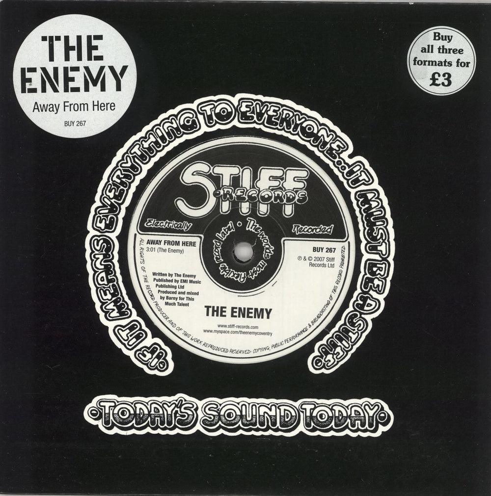 The Enemy Away From Here UK 7" vinyl single (7 inch record / 45) BUY267