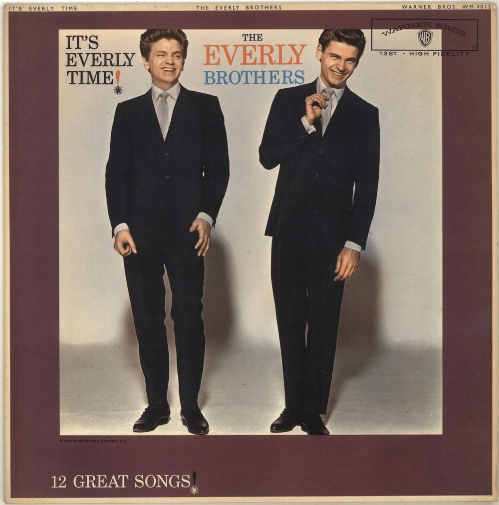 The Everly Brothers It's Everly Time! UK vinyl LP album (LP record) WM4012