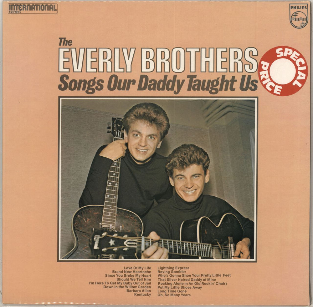 The Everly Brothers Songs Our Daddy Taught Us UK vinyl LP album (LP record) 6467500