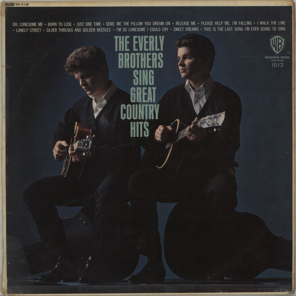 The Everly Brothers The Everly Brothers Sing Great Country Hits UK vinyl LP album (LP record) WM8138