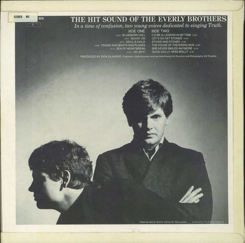 The Everly Brothers The Hit Sound Of The Everly Brothers UK vinyl LP album (LP record)