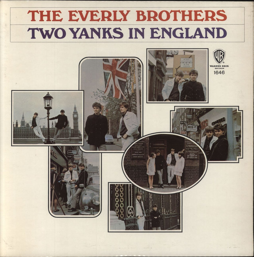 The Everly Brothers Two Yanks In England UK vinyl LP album (LP record) W1646