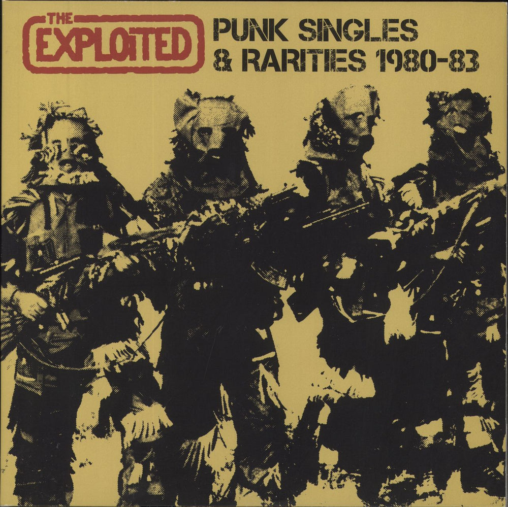 The Exploited Punk Singles & Rarities 1980-83 - Red & Yellow Vinyl UK 2-LP vinyl record set (Double LP Album) LETV132LP