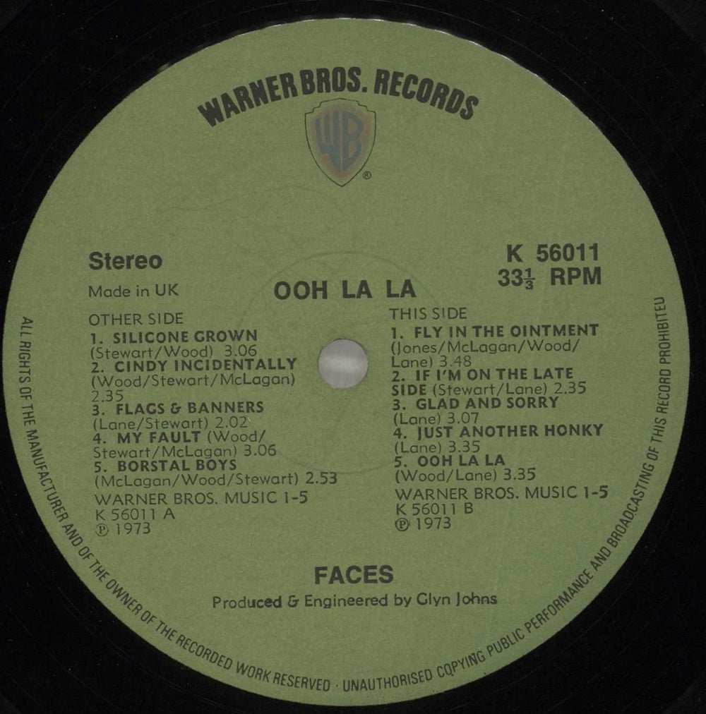 The Faces Ooh La La - 1st + Poster - VG UK Vinyl LP