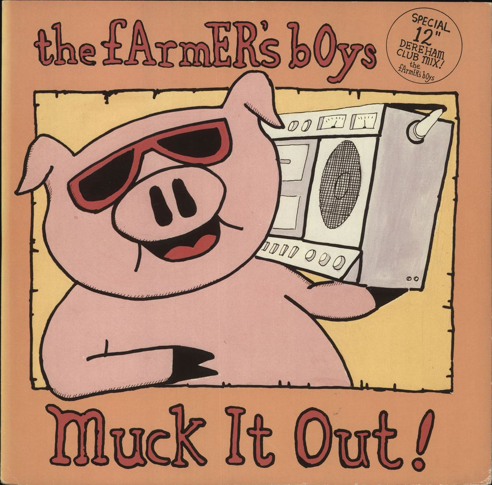 The Farmers Boys Muck It Out! UK 12" vinyl single (12 inch record / Maxi-single) 12EMI5380