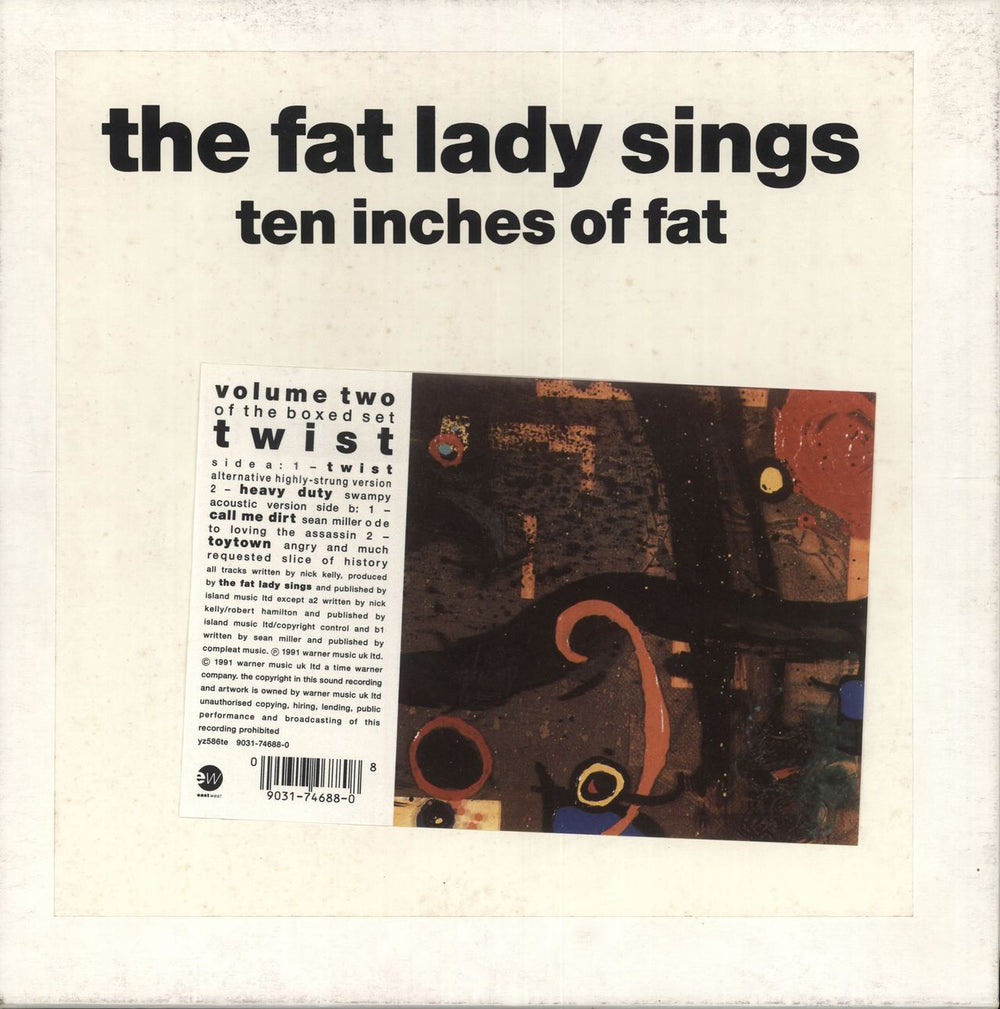 The Fat Lady Sings Ten Inches Of Fat EP - Volume 2 UK 10" vinyl single (10 inch record) YZ586TE