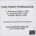 The Fiery Furnaces Straight Street UK Promo CD-R acetate CD-R ACETATE