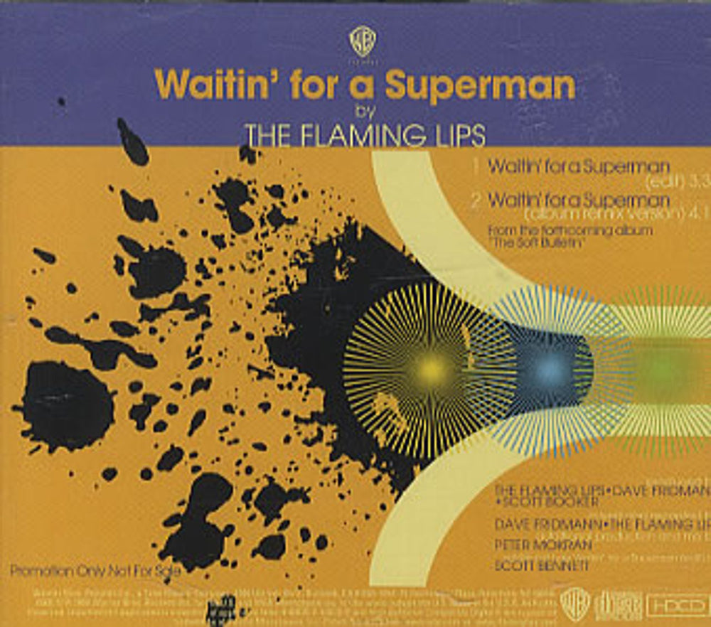 The Flaming Lips Waitin' For A Superman US Promo CD single (CD5 / 5") PRO-CD-9780