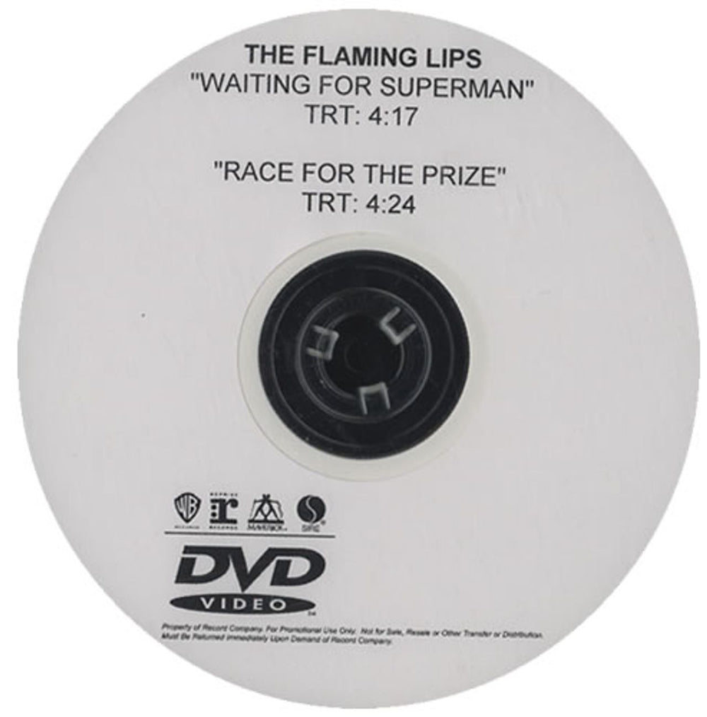 The Flaming Lips Waiting For Superman / Race For The Prize US Promo promo DVD-R DVD-R ACETATE