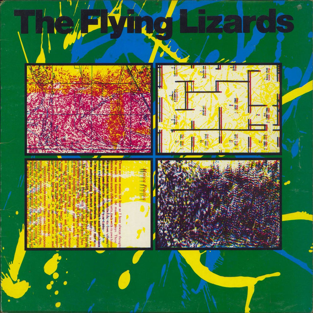 The Flying Lizards The Flying Lizards + Inner UK vinyl LP album (LP record) V2150